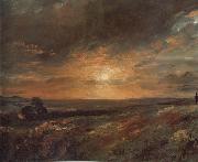 Hampsted Heath,looking towards Harrow at sunset 9August 1823
